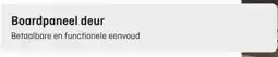 Hubo Boardpaneel deur aanbieding
