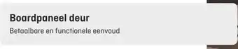 Hubo Boardpaneel deur aanbieding