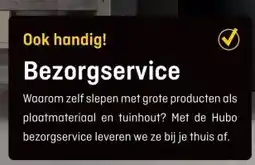 Hubo Ook handig! Bezorgservice aanbieding