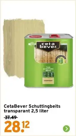 GAMMA CetaBever Schuttingbeits transparant 2,5 liter aanbieding