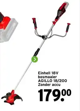 GAMMA Einhell 18V bosmaaier AGILLO 18/200 Zonder accu aanbieding