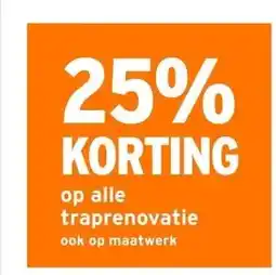 GAMMA 25% KORTING op alle traprenovatie aanbieding