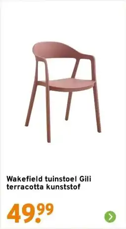 GAMMA Wakefield tuinstoel Gili terracotta kunststof aanbieding