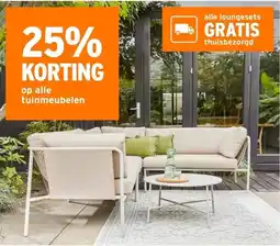 GAMMA 25% KORTING op alle tuinmeubelen aanbieding