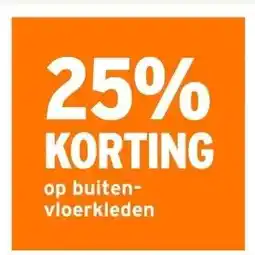 GAMMA 25% KORTING op buiten- vloerkleden aanbieding
