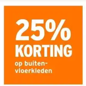 GAMMA 25% KORTING op buiten- vloerkleden aanbieding