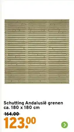 GAMMA Schutting Andalusië grenen ca. 180 x 180 cm aanbieding