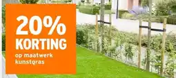 GAMMA 20% KORTING op maatwerk kunstgras aanbieding