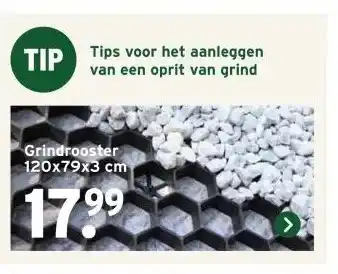 GAMMA Grindrooster 120x79x3 cm aanbieding