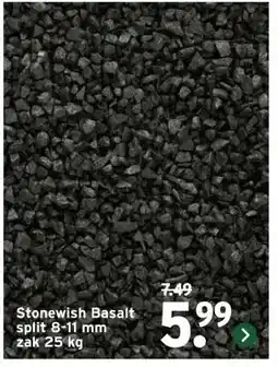 GAMMA Stonewish Basalt split 8-11 mm zak 25 kg aanbieding