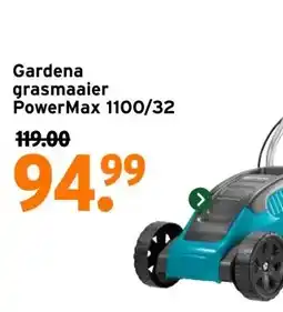 GAMMA Gardena grasmaaier PowerMax 1100/32 aanbieding