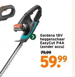 GAMMA Gardena 18V heggenschaar EasyCut P4A (zonder accu) aanbieding