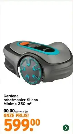 GAMMA Gardena robotmaaier Sileno Minimo 250 m² aanbieding