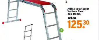 GAMMA Altrex vouwladder Varitrex Plus 4x3 treden aanbieding