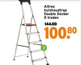 GAMMA Altrex huishoudtrap Double Decker 5 treden aanbieding