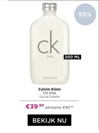 ICI Paris XL Calvin Klein CK One Eau de Toilette aanbieding