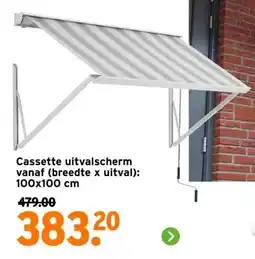 GAMMA Cassette uitvalscherm vanaf (breedte x uitval): 100x100 cm aanbieding