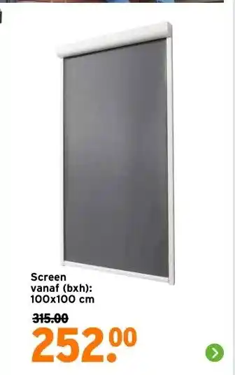 GAMMA Screen vanaf (bxh): 100x100 cm aanbieding