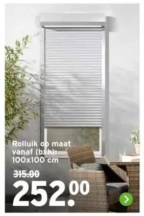 GAMMA Rolluik op maat vanaf (bxh): 100x100 cm aanbieding
