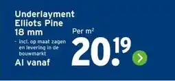 GAMMA Underlayment Elliots Pine aanbieding