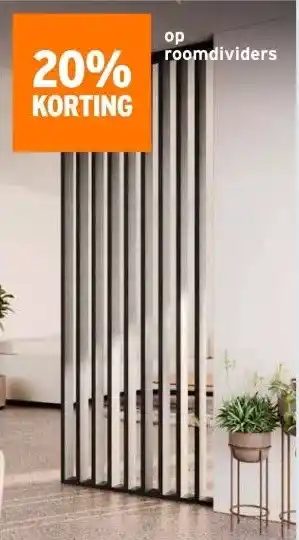 GAMMA 20% KORTING op roomdividers aanbieding