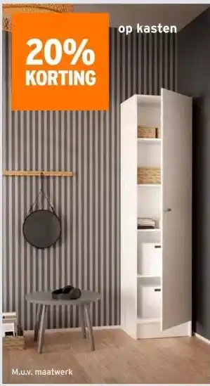 GAMMA 20% KORTING op kasten aanbieding