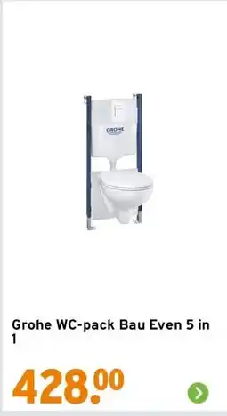 GAMMA Grohe WC-pack Bau Even 5 in 1 aanbieding