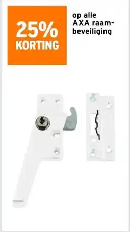 GAMMA 25% korting op alle AXA raambeveiliging aanbieding