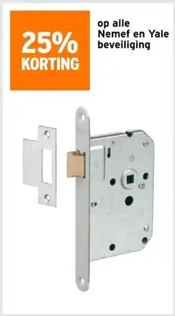 GAMMA 25% korting po alle Nemef en Yale beveiliging aanbieding