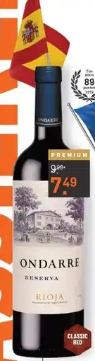 Gall & Gall Ondarre Rioja Reserva 75CL Wijn aanbieding