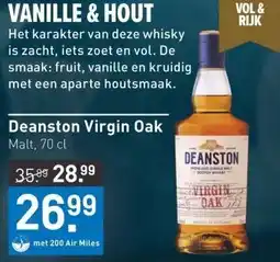 Gall & Gall Deanston Virgin Oak 70CL Whisky aanbieding