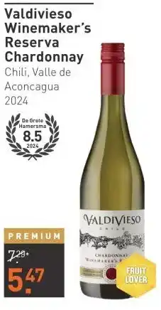 Gall & Gall Valdivieso Winemaker's Reserva Chardonnay 75CL Wijn aanbieding