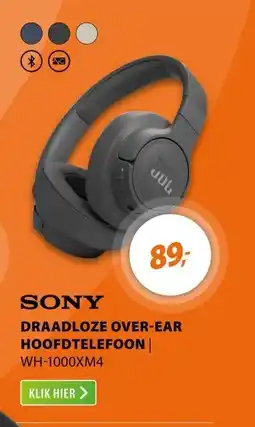 Expert Sony WH-1000XM4 Zwart aanbieding