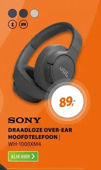 Expert Sony WH-1000XM4 Zwart aanbieding