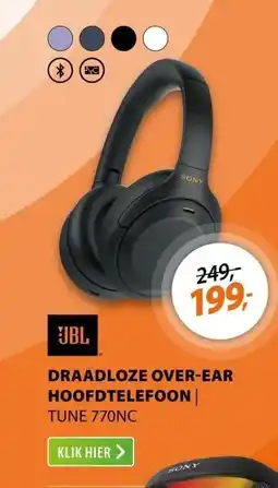 Expert JBL Tune 770NC Zwart aanbieding