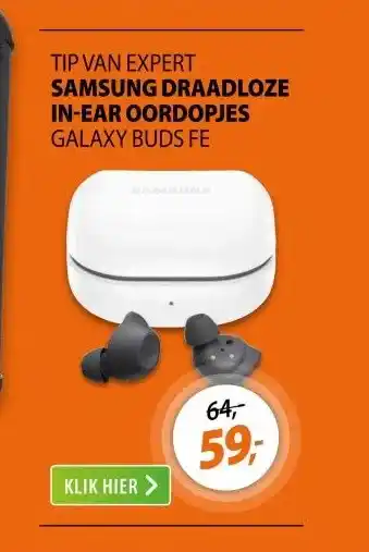 Expert Samsung Galaxy Buds FE Zwart aanbieding