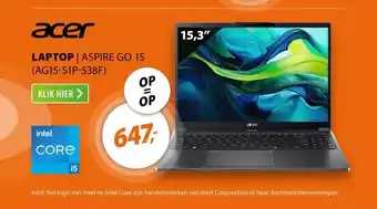 Expert Acer Aspire Go 15 (AG15-51P-538F) aanbieding