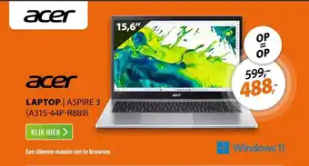 Expert Acer Aspire 3 (A315-44P-R8B9) Zilver aanbieding
