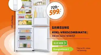 Expert Samsung RB34C605CWW/EF aanbieding
