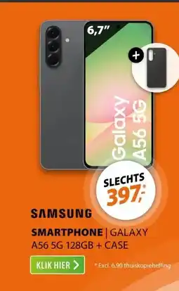 Expert Samsung Galaxy A56 5G 128GB + Silicone Case Grafiet aanbieding