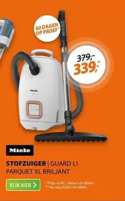 Expert Miele Guard L1 Parquet XL Briljantwit aanbieding
