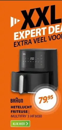 Expert Braun HF3030 MultiFry 3 Zwart aanbieding