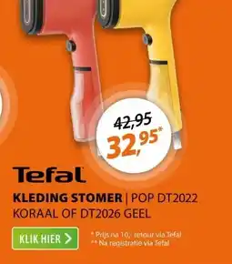 Expert Tefal Pure POP DT2026 Geel aanbieding