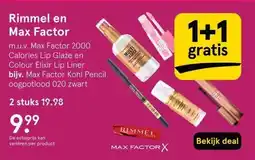 Etos Rimmel en Max Factor aanbieding