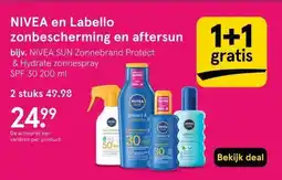 Etos NIVEA en Labello zonbescherming en aftersun aanbieding