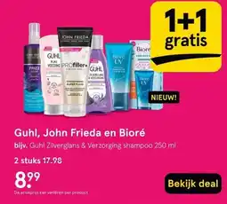 Etos Guhl, John Frieda en Bioré aanbieding