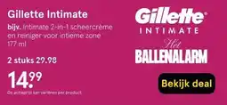 Etos Gillette Intimate aanbieding