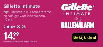 Etos Gillette Intimate aanbieding