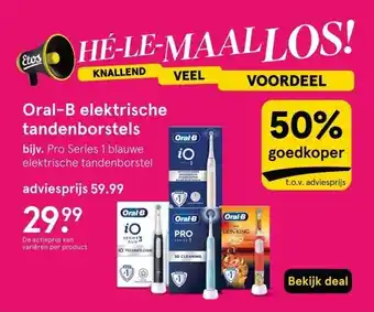 Etos Oral-B elektrische tandenborstels aanbieding