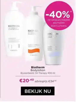 ICI Paris XL Biotherm Bodylotion aanbieding